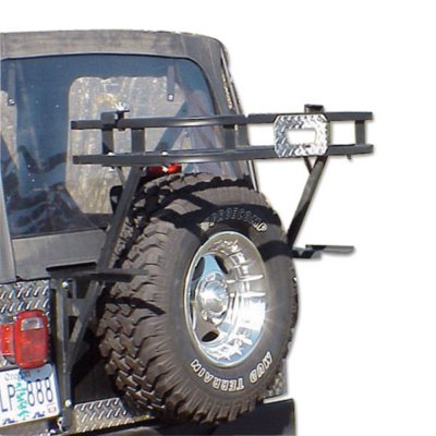 1987 1995 Jeep Wrangler (YJ) Cargo Carrier   WP Warrior Products, Direct fit, 5 x 20.25 x 36.25 in., Hitch